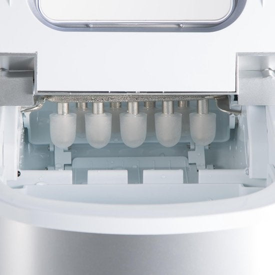 Tectake 400474 - Machine à glaçons - Argent