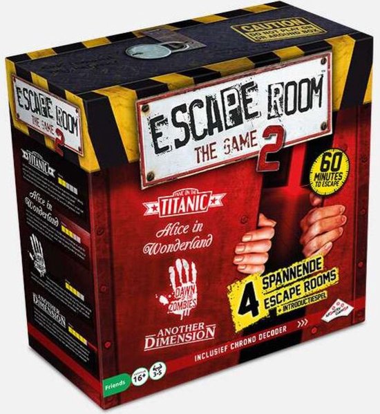 Escape Room The Game - Jeu de base 2 - casse-tête - Avec décodeur et 4 aventures