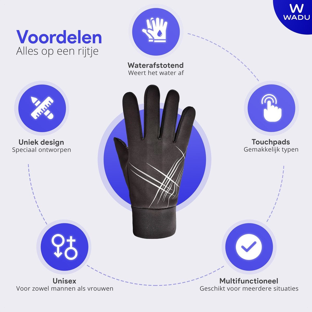 Gants pour hommes et femmes - Convient aux appareils à écran tactile - Déperlant - Gants de ski