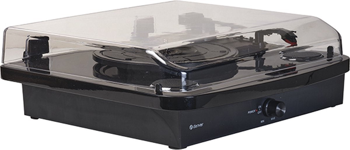 Platine Vinyle Denver Dual Bluetooth - Haut-parleurs Intégrés - USB - Style Rétro - Finition Bois - Modèle VPL230B
