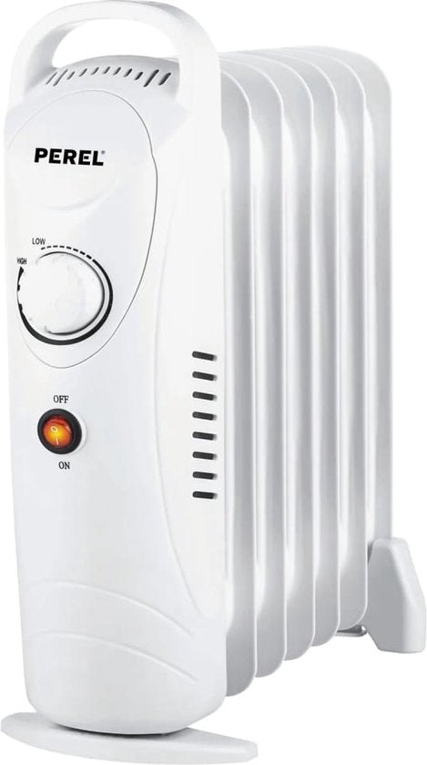 Radiateur à huile - Perel - 700W - 7 Ribs - Avec thermostat