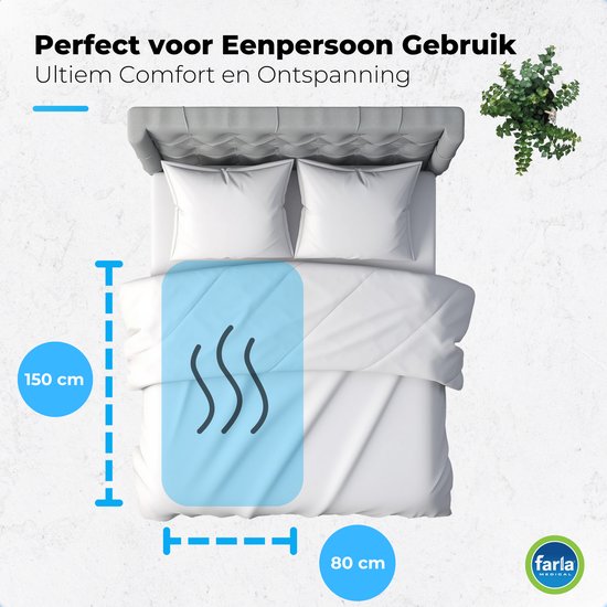 Sous-couverture électrique lavable - 150cm x 80cm - 3 réglages de température - simple - respirant - chauffage rapide - anti-bactérien - arrêt automatique après 3 heures - sous-couverture électrique lavable