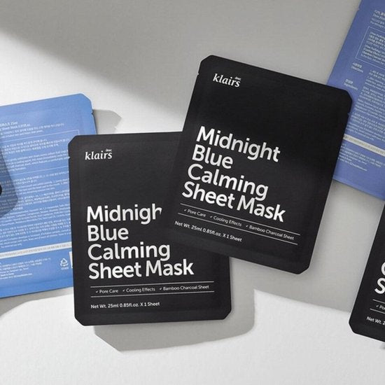 Masque apaisant Klairs Midnight Blue, 1 pièce, 25 ml