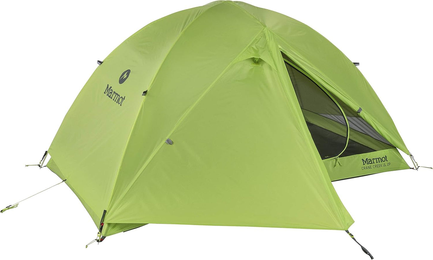 Tente dôme Marmot Crane Creek 2 places - Macaw Green/Crocodile - 210 x 140 x 110 cm
