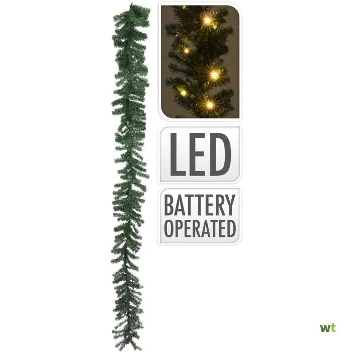 Guirlande 35LED 2,7 mètres - Programmateur INCL - Fonctionne à piles