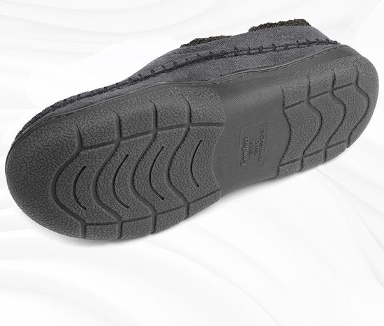 Chaussons Hommes - Chaussons - Taille 44/45 - Gris - Antidérapant - Comfeet