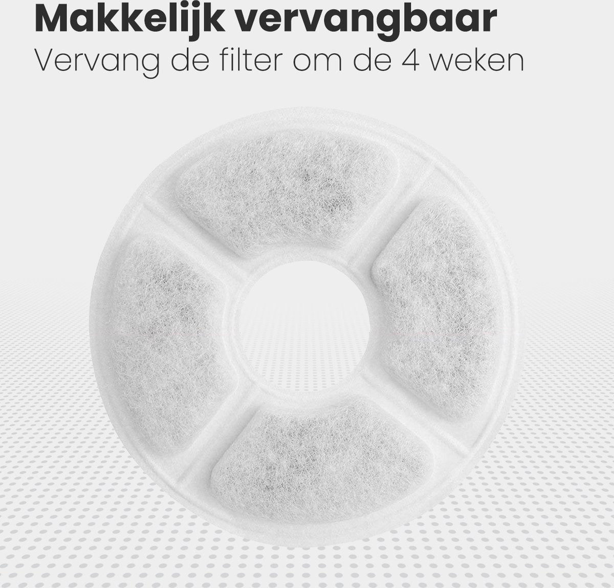 Filtres pour fontaines à chat Auronic - 6 pièces - 3 couches - pour fontaines Auronic AU3014