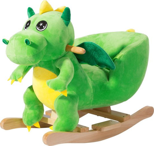 Spielwerk Fauteuil à bascule enfant dino avec ceinture de sécurité