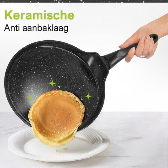 CeraFusion Poêle à crêpes 28 cm - Induction - Poêle à crêpes - Poêle à crêpes - Poêle à crêpes - Poêle à crêpes