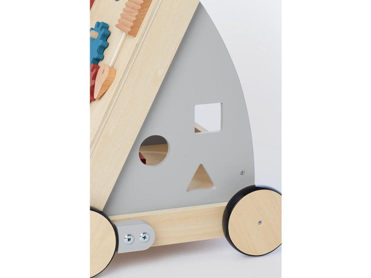 Trotteur en bois Pinolino Titus - Activity Walker - Gris