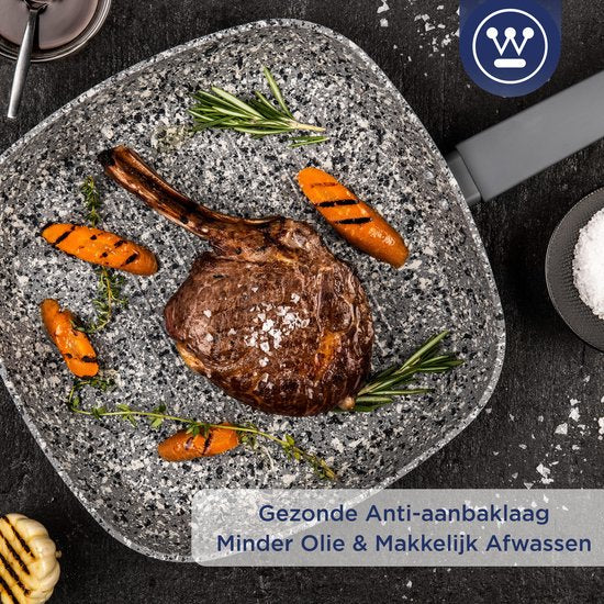 Westinghouse Poêle à griller induction - Ø 28 cm - Granit gris