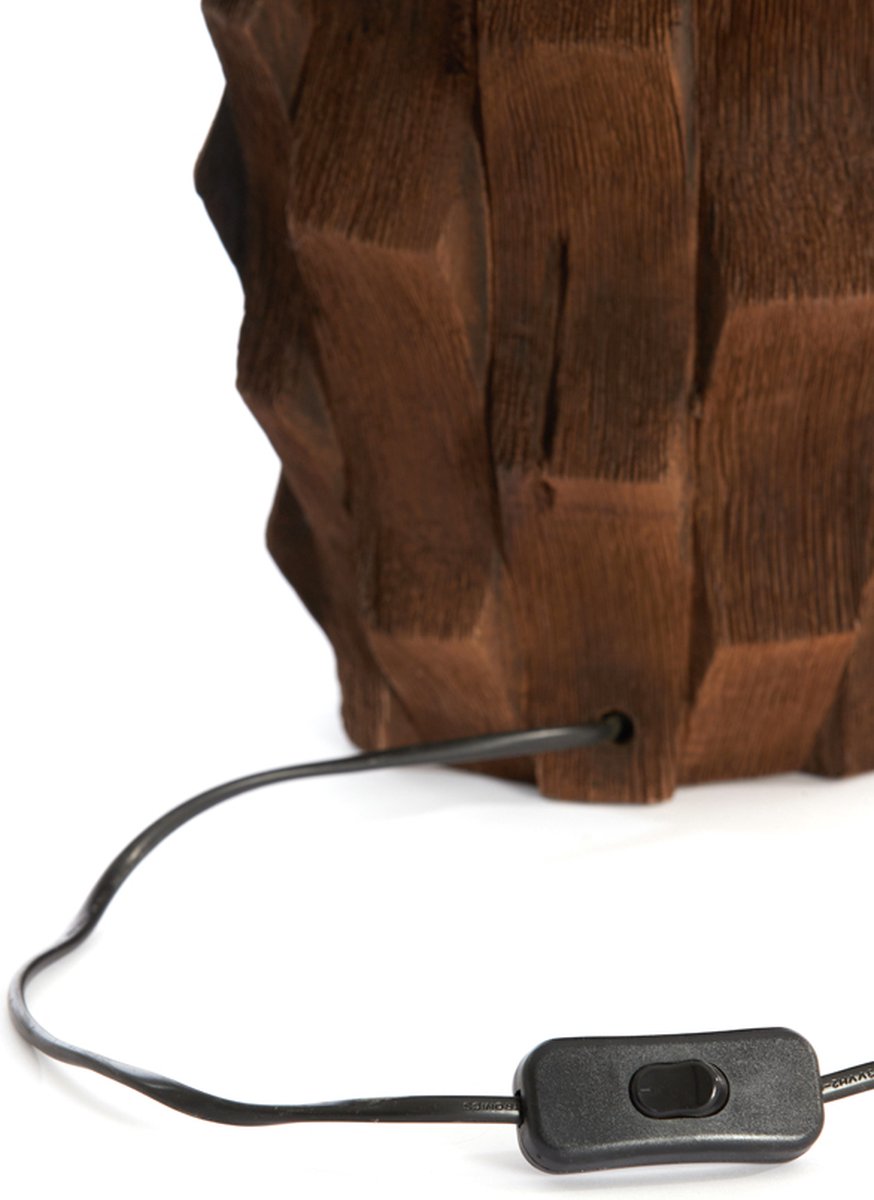 Light & Living Lampe de table base Takabe Ø20 cm - Marron
