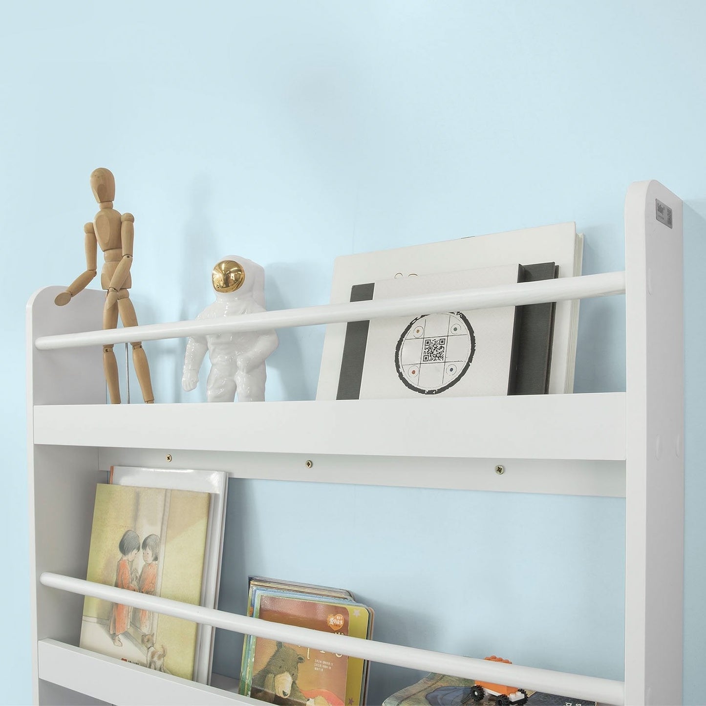 SoBuy Armoire murale pour enfants - 129x32x12 cm - Blanc