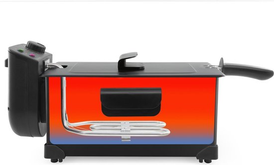 Tomado TDF3001B - Friteuse - Capacité 3 litres - 2200 watts - Zone froide - Noir