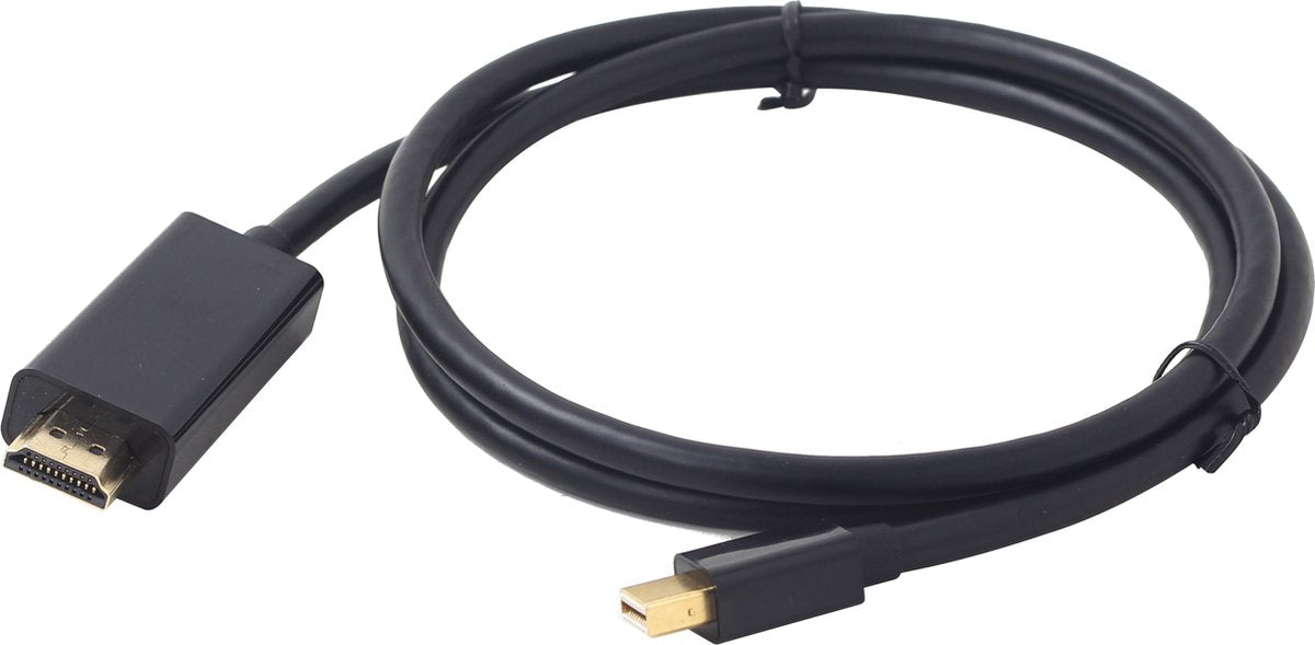 Câble Gembird Mini DisplayPort vers HDMI - 1,8 mètre - Compatible 4K - Noir