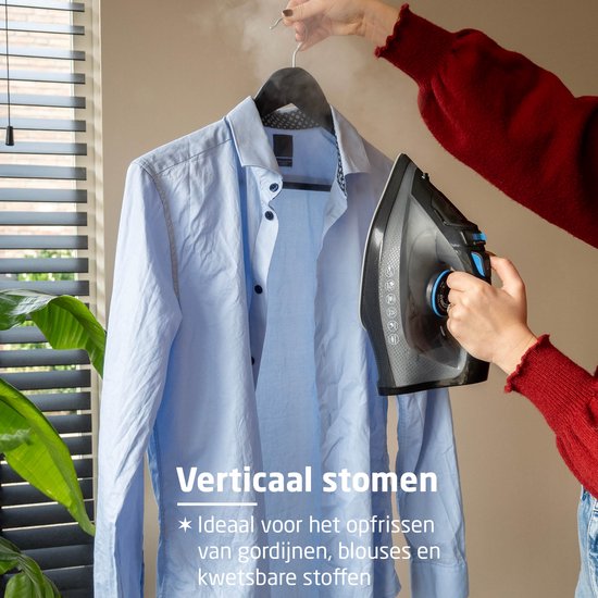 BREND BR-2232 Fer à vapeur sans fil avec base de chargement - Fonction vapeur verticale, anticalcaire et autonettoyante - Thermostat réglable - 200W