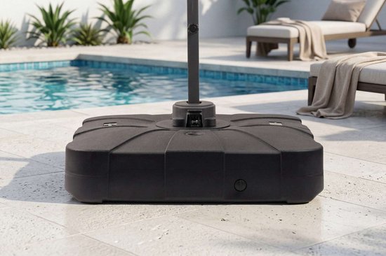 Feel Furniture - Pied de parasol extra-large Roma - Carré - 100 litres