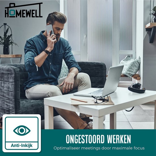 Homewell Film pour fenêtre HR++ 70x300 - Isolation et protection solaire - Anti-glace - Statique - Lamelles