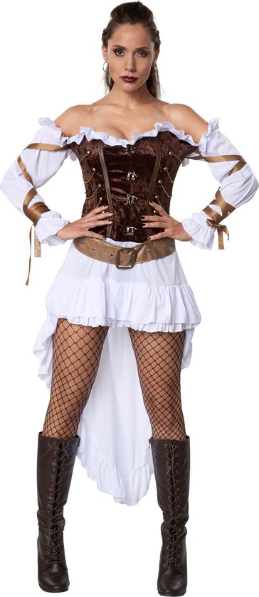 dressforfun - Costume de gardienne de palais steampunk pour femme, taille S - déguisements, costumes d'Halloween, tenues de fête, tenues de carnaval, tenues de soirée - 302315