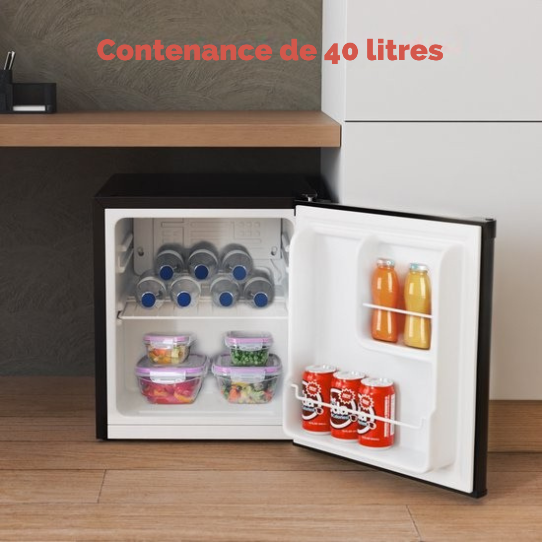 Petit réfrigérateur KitchenBrothers - 40L - 51,5 x 44 x 47,5 cm - Noir