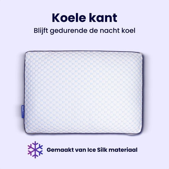 Oreiller en mousse à mémoire de forme Soulsnooze® Dawn - 100 nuits de sommeil d'essai - Design personnalisable - Oreiller contre les douleurs cervicales - Convient aux dormeurs sur le dos, sur le côté et sur le ventre - Mousse à mémoire de forme déchiquet