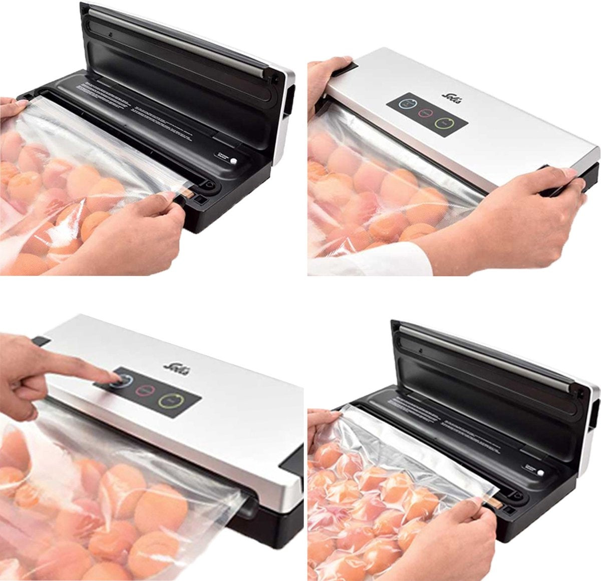 Solis Vac Smart 577 Vacumeermachine - Volautomatische Vacuümmachine met Slangaansluiting - Grijs