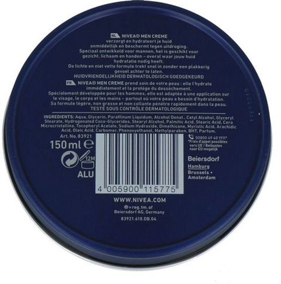 NIVEA MEN Cream - 150 ml - Crème pour le corps
