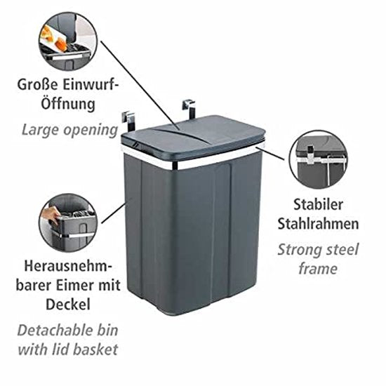 Poubelle de porte Wenko, 12 litres