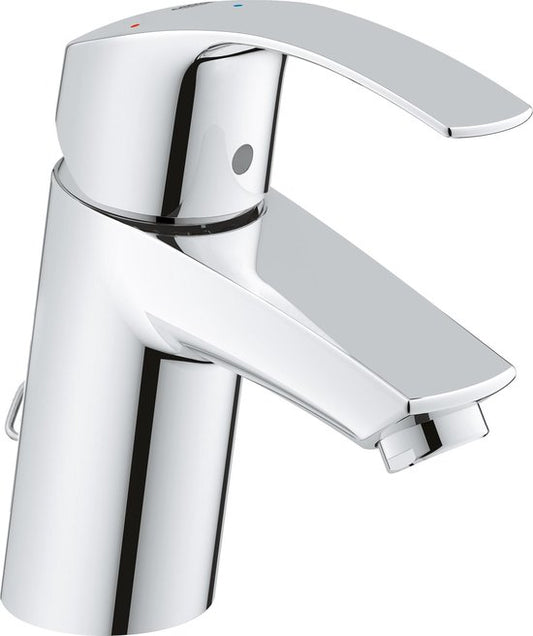 Robinet de lavabo GROHE Eurosmart New - Bec bas - Avec chaîne d'arrêt - Chromé