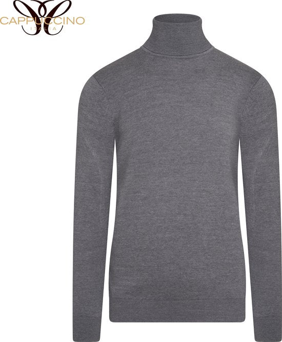 Cappuccino Italia - Chandails pour hommes Colt Sweater Grey - Grey - Taille L