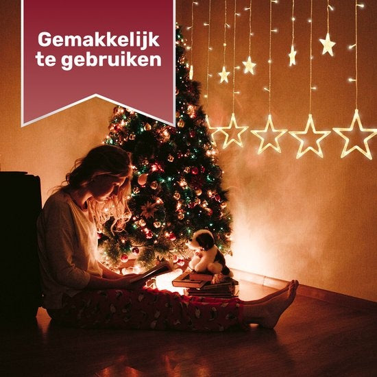 Giftmas Star Curtain - lumières de Noël - 2.5m