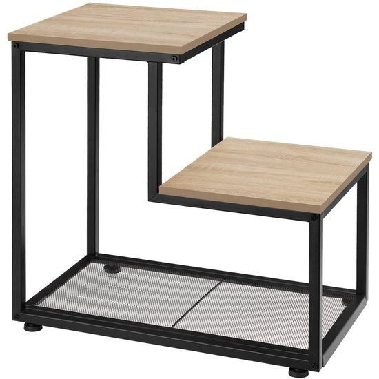 tectake -Table d'appoint Halifax - table basse - lumière industrielle - 404272