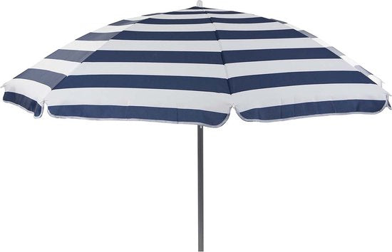 Bo-Camp - Parasol - Plage - À bras articulé - Rayé - Ø 165 cm
