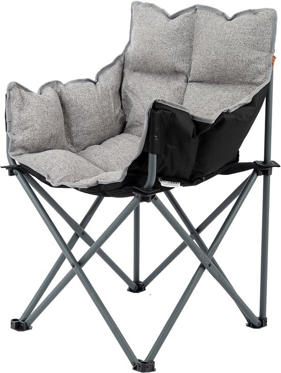 Bo-Camp - Urban Outdoor - Chaise pliante - Montpellier - Gris