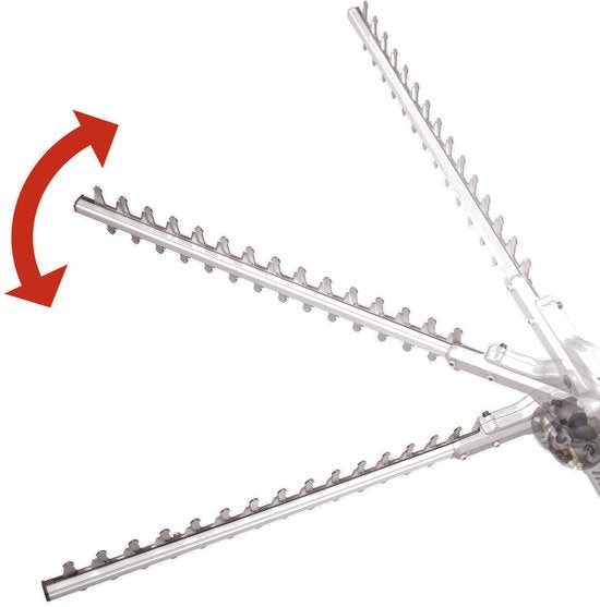 Taille-haie télescopique électrique Scheppach ETHT1000 - 1 000 W - Épaisseur des branches : Ø 20 mm - Avec bandoulière - Longueur totale de 2 590 mm pour travailler facilement en hauteur