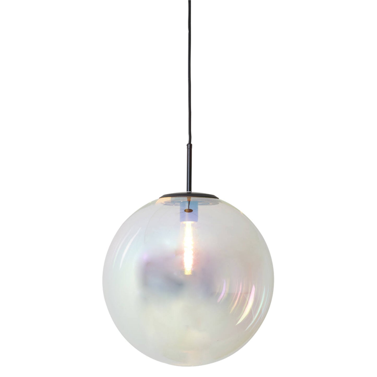 Suspension Medina - Verre - Ø 40 cm - Arc-en-ciel/Noir