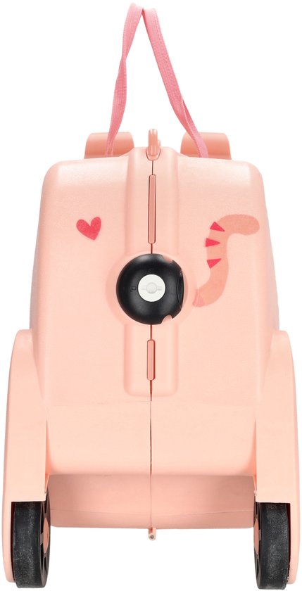 Valise Zebra Trends Ranger pour enfants - Bagage à main - Enfants - Valise avec siège - Rose