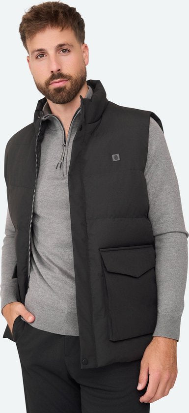 Solution Clothing Body - Bodywarmer - Veste - Longue - Vestes - Bodywarmers - Adultes - Hommes - Noir - XXL