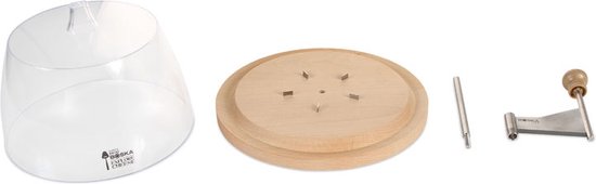 Boska Cheese Curler Amigo with Stolp - Tete de Moine cheese curler - Tete de Moine - Chocolate curler - 220 x 220 x 175 mm - Partiellement lavable au lave-vaisselle - Ustensiles de cuisine - Accessoires de cuisine - Garantie 10 ans