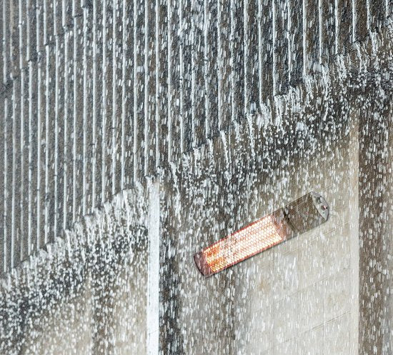 Starlyf Radiateur de terrasse - Chauffage - Etanche - Temps de chauffe 1 seconde - Protection contre la surchauffe - Noir mat