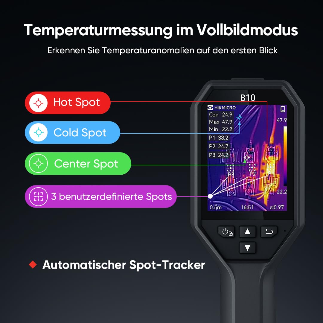 Caméra thermique HIKMICRO B10 - Résolution IR de 256 x 192
