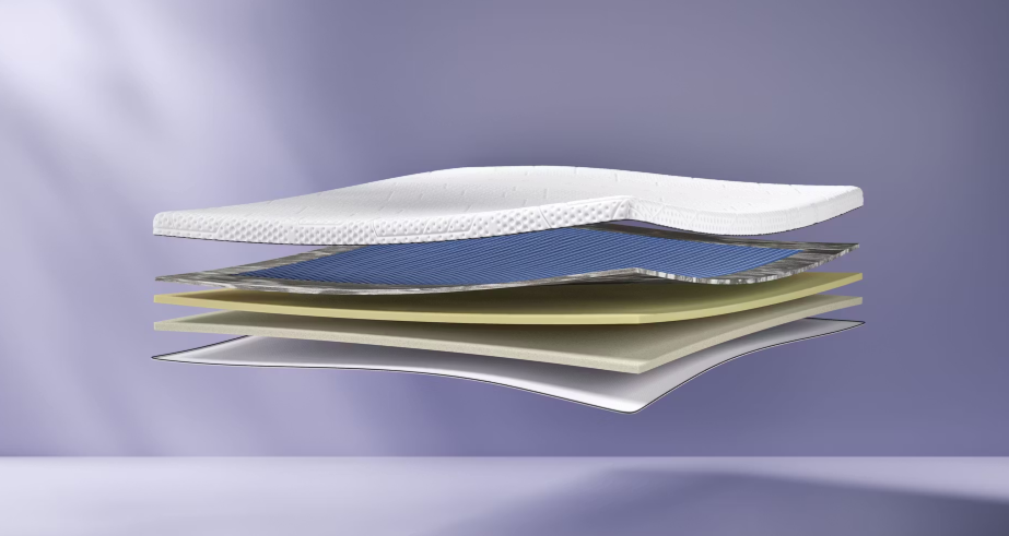 Emma AirGrid Topper 180 x 210 cm - Confort de sommeil rafraîchissant et réduisant la pression