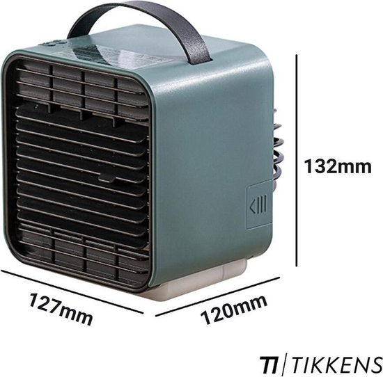 Refroidisseur d'air Mini - TIKKENS -  Ventilateur / Ventilateur de table - Vert foncé