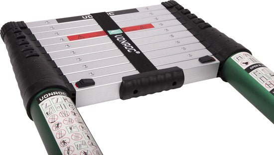 VONROC Professional Échelle télescopique - 2.6m - avec fermeture souple - Sûre et solide