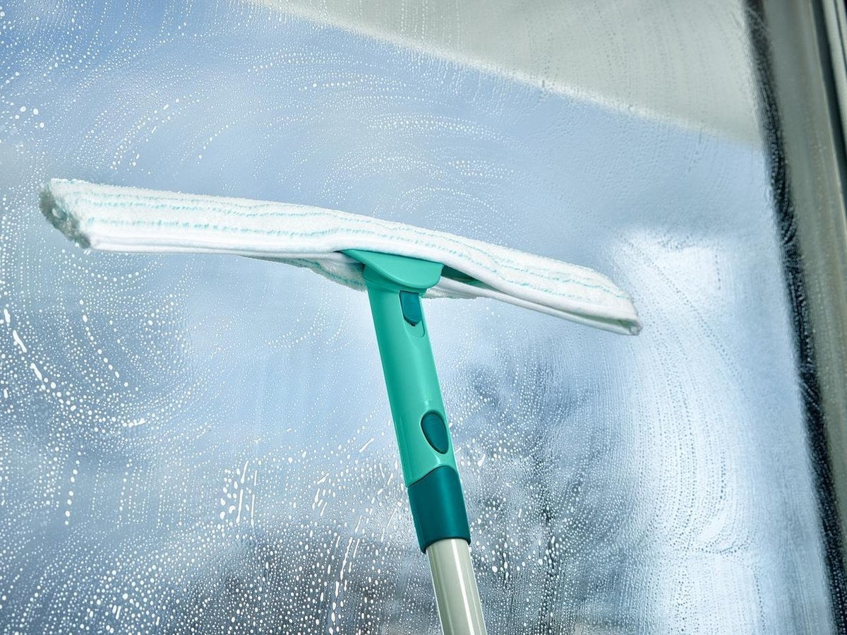 Leifheit - Powerslide trekker 40 cm met telescoopsteel 160-415 cm - en microfiber overtrek - Click System
