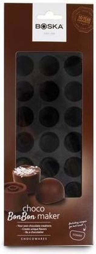 Boska Choco Bonbon DIY Set - Réalisez vos propres bonbons - Moule en silicone - Noir