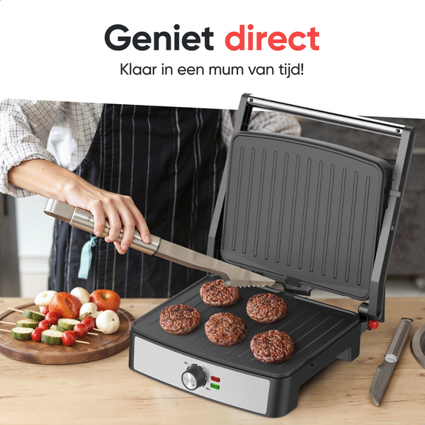 Gril multifonction 3-en-1 - Kitchenwell - Contact Grill - Repas sains et rapides