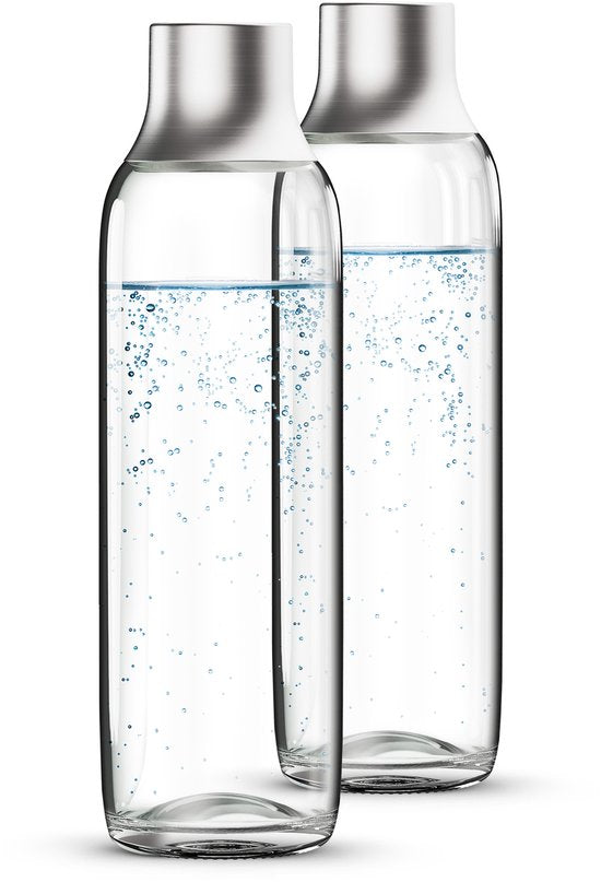 BRITA - SodaTRIO - Soda - Bouteille en verre - Accessoire pour machine à soda, lot de 2
