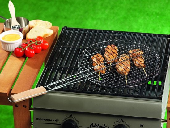 BBQ Collection Grill Clamp - ⌀ 30 x 58 CM - acier inoxydable - Sécurité alimentaire