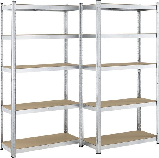 2 pièces Rayonnage d'entrepôt / Rayonnage de stockage - Basic - 180 x 90 x 40 cm